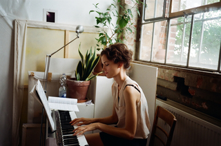 Ulrike Theusner in her studio